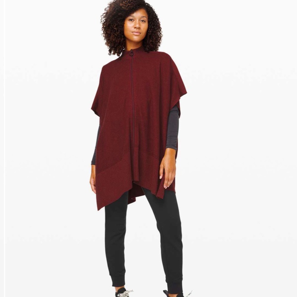 Lululemon call me cozy wrap - burgundy